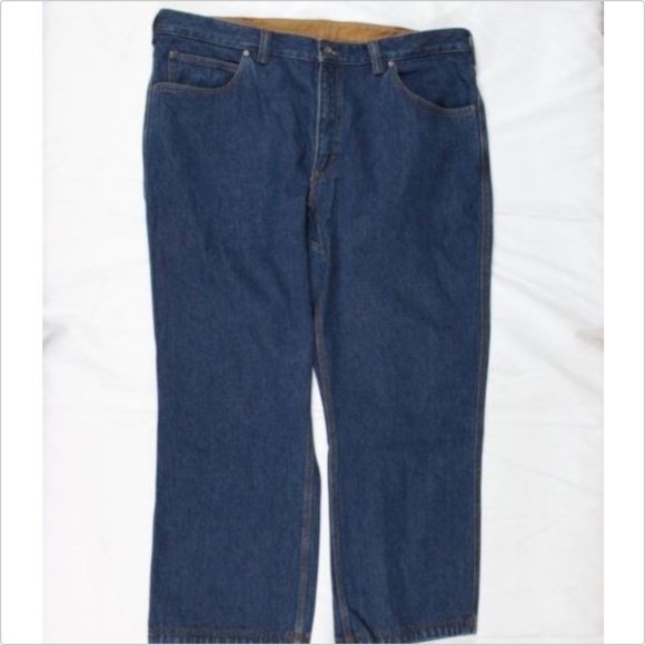 Duluth Trading Men's Dark Blue Jeans 42x30 Work - Picture 7 of 8